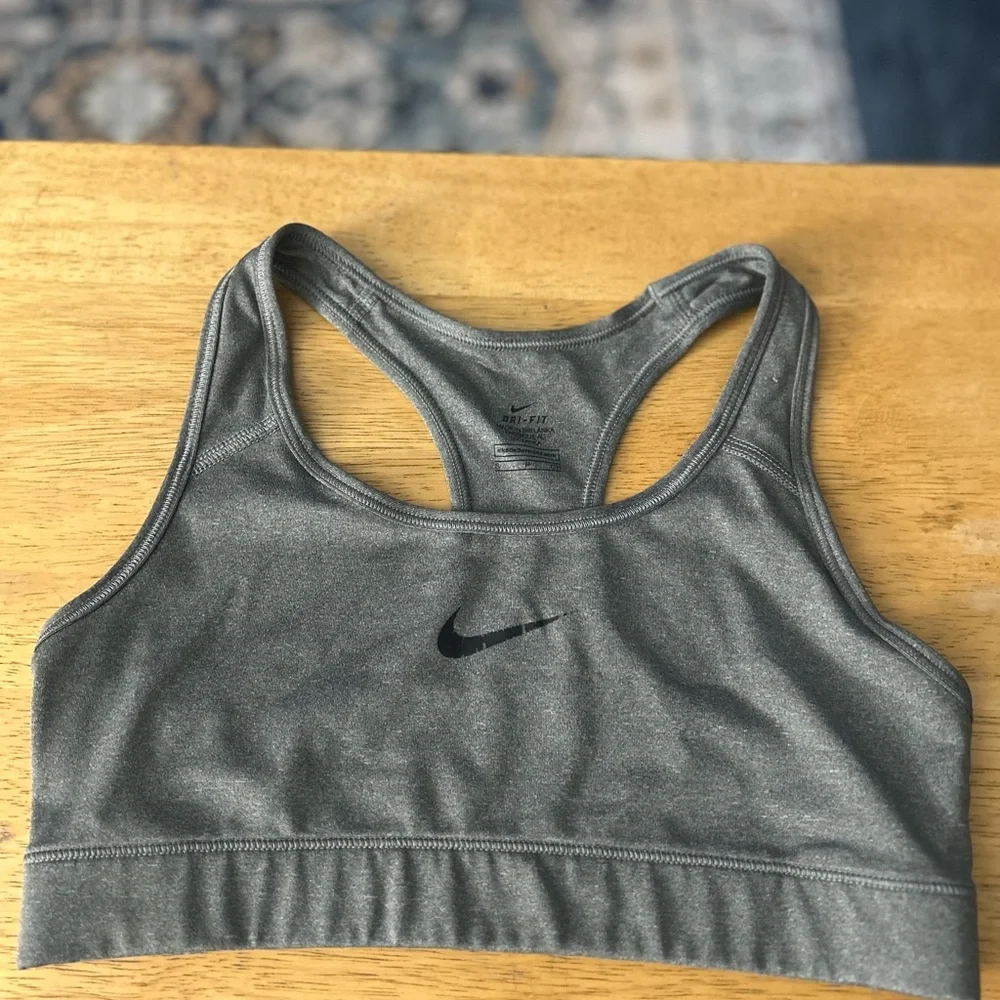 Nike Women's Olive Sports Bra - Picture 1 of 3